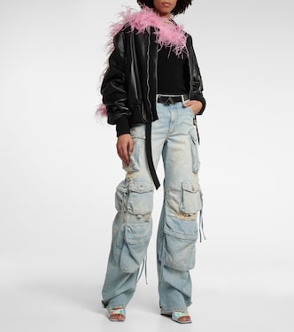 Anja leather bomber jacket | The Attico