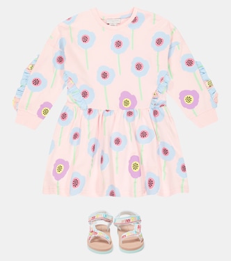 Bedrucktes Kleid aus Baumwoll-Jersey | Stella McCartney Kids