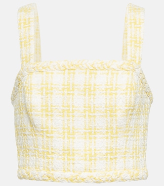 Gingham tweed top | Veronica Beard