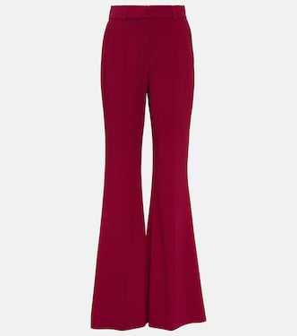 Pantalon évasé à taille haute en crêpe | Elie Saab