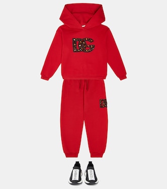 Felpa in jersey di cotone con cappuccio | Dolce&Gabbana Kids