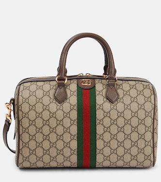 Borsa Ophidia Web Stripe Medium in canvas GG | Gucci