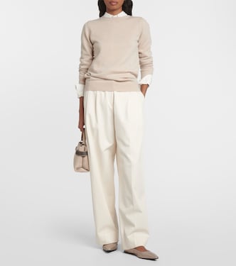 Metallic leather ballet flats | Brunello Cucinelli