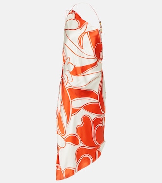 Ramona printed silk midi dress | SIR
