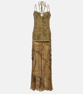 Abito lungo con stampa | Blumarine