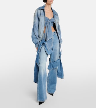 Top raccourci en jean | Blumarine