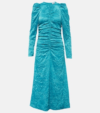 Satin midi dress | Ganni