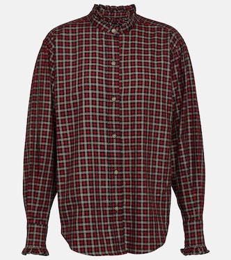 Saoli checked cotton poplin shirt | Marant Etoile