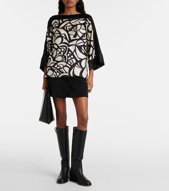 Bedrucktes Top Quaglia aus Seidensatin | Max Mara