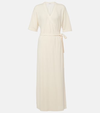 Vestido envolvente de mezcla de lino | Max Mara