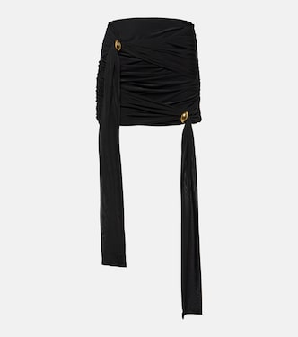 Minifalda drapeada de jersey | Blumarine