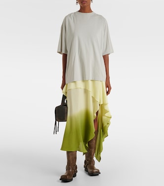 Vestido midi asimétrico a capas | Acne Studios