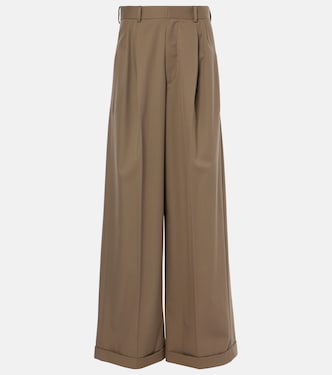 Pantalon ample en coton et soie | Loewe