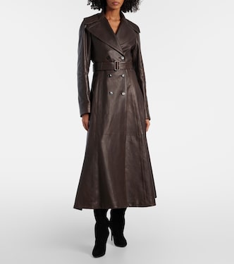 Leather coat | Alaïa