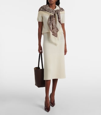 Campo Di Lino Fiorito cashmere and silk scarf | Loro Piana