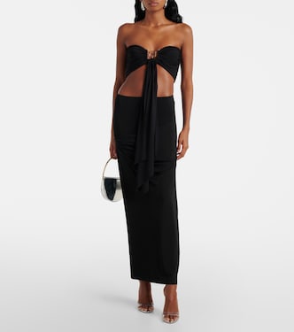 Bezel Quartz draped crop top | Christopher Esber
