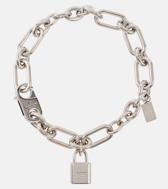 Logo pendant chain necklace  | Acne Studios