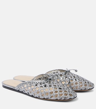 Regency woven leather mules | Le Monde Béryl
