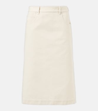 Falda midi en denim | Bottega Veneta