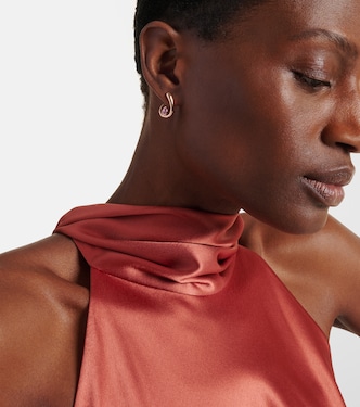 Boucles d'oreilles en or rose 18 ct et saphirs | Shay Jewelry