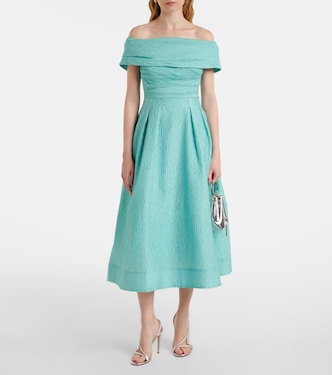 Robe midi Adalyn à encolure bardot | Rebecca Vallance