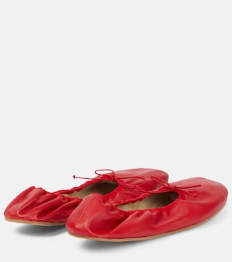Ballerinas Round aus Leder | The Row