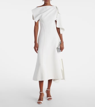 Diadem draped asymmetric midi dress | Maticevski