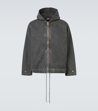 Hooded cotton denim jacket | A.Presse