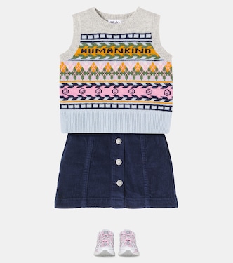 Grace argyle wool sweater vest | Molo