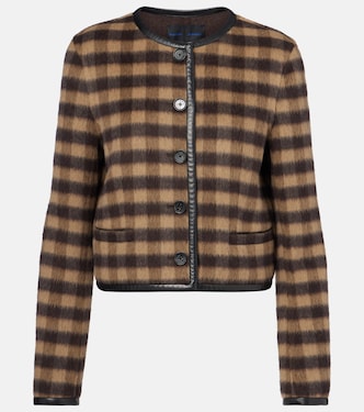 Chaqueta en mezcla de lana con piel | Proenza Schouler