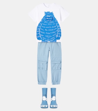 Printed cotton jersey T-shirt | Stella McCartney Kids