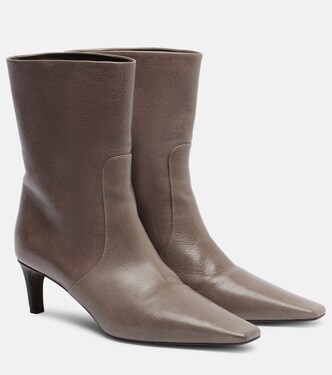 Monili leather ankle boots | Brunello Cucinelli