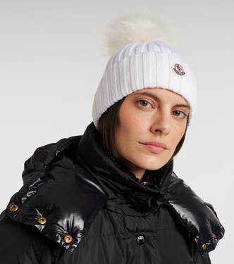 Ribbed-knit virgin wool beanie | Moncler