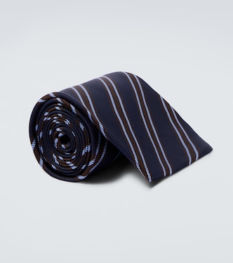 Striped silk tie | Junya Watanabe