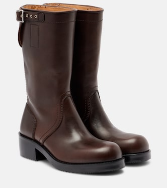 Leather biker boots | Dries Van Noten