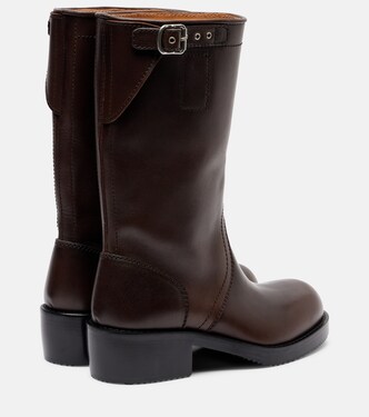 Leather biker boots | Dries Van Noten