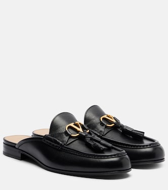 VLogo leather loafers | Valentino Garavani