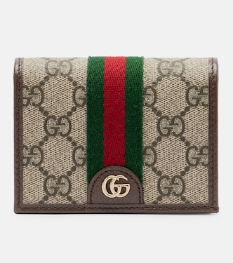 Cartera Ophidia Small con piel y GG | Gucci