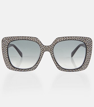 Occhiali da sole squadrati con cristalli | Celine Eyewear