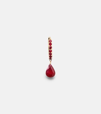 Orecchino singolo Piercing in oro 18kt con rubino | Persée