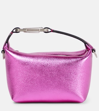 Clutch Moonbag de piel metalizada | Eéra