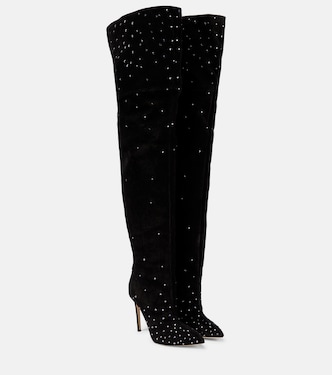 Botas mosqueteras de ante adornadas | Paris Texas