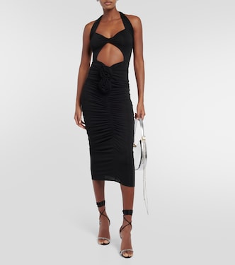 Twisted halterneck midi dress | Magda Butrym