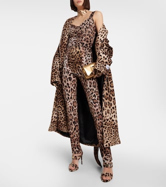 x Kim - Mules in spugna con stampa | Dolce&Gabbana
