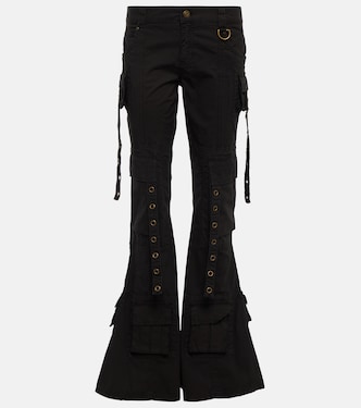 Jeans a zampa a vita bassa con strass | Blumarine