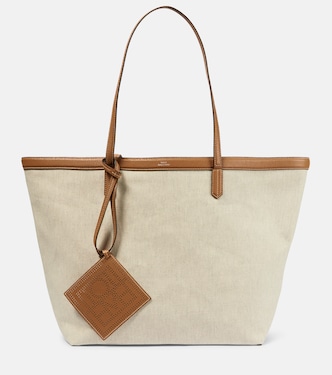 Borsa in canvas con pelle | Toteme
