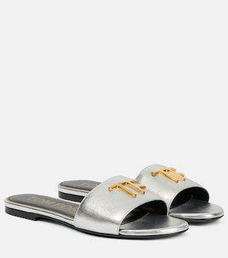 Sandali TF in pelle metallizzata | Tom Ford