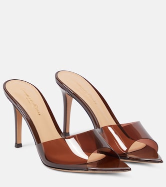 Mules Elle 85 in TPU e vernice | Gianvito Rossi