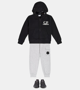 Felpa Google in cotone con cappuccio | C.P. Company Kids