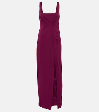 Portrait cotton-blend maxi dress | Staud